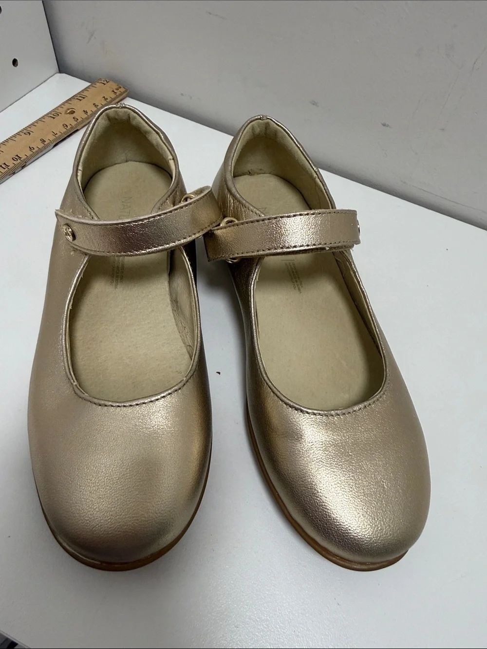 NATURINO GIRL'S DARLING MARY JANE FLATS - CIPRIA  sz 1.5 or 32 EU